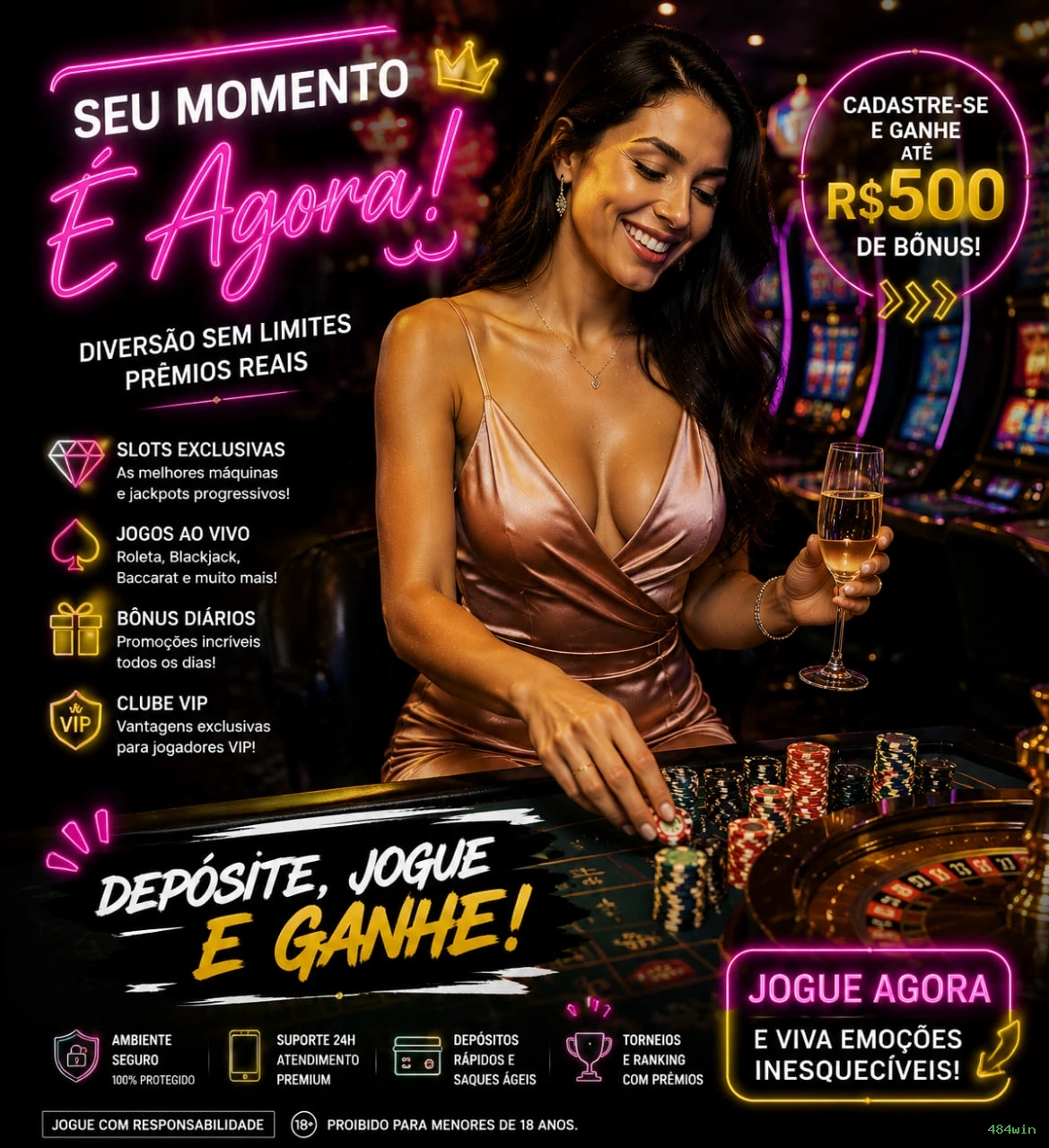 Apostas esportivas ao vivo na 484win